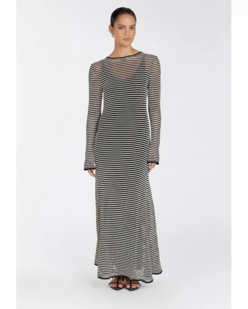 Dissh Chic Knit Striped Maxi Dress - Image 2