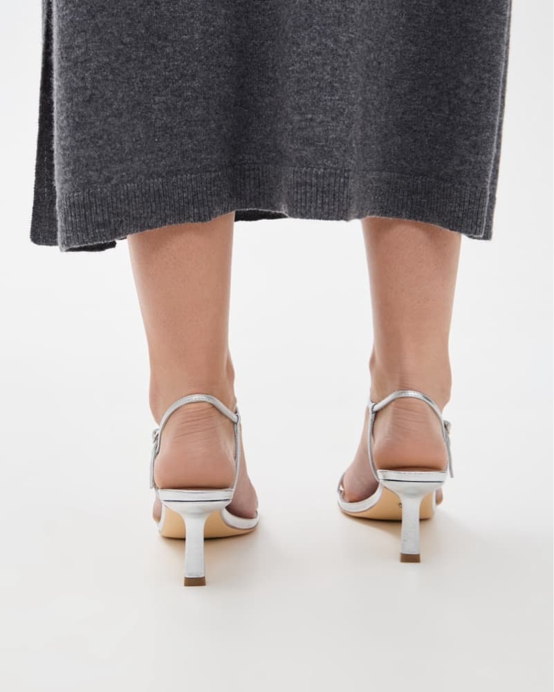 Tony Bianco Silver Heels - Image 3