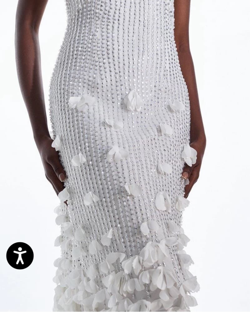 Floral Applique Woven Strappy Dress - Image 5