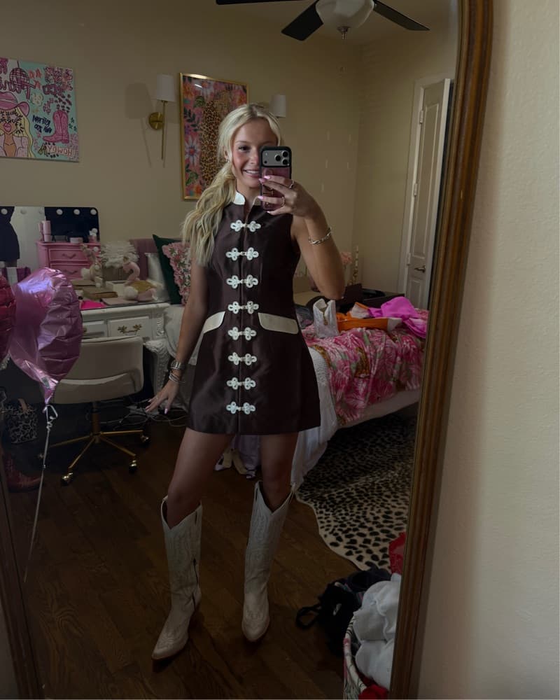 Super cute brown mini dress concert - Image 2