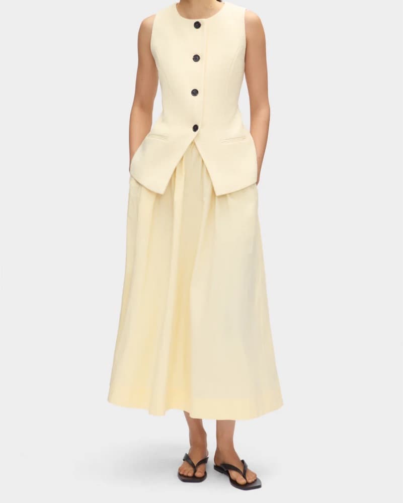 Aligne Butter Yellow Maxi Skirt - Image 3