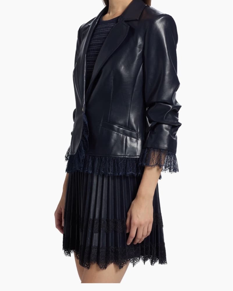Le Petit Roxie Vegan Leather Blazer - Image 3