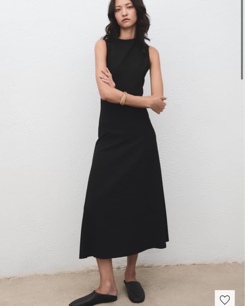 Mango Long Black Dress - Image 1