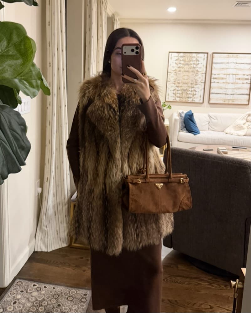 *VINTAGE* Fur Vest Apres Ski Jacket - Image 5