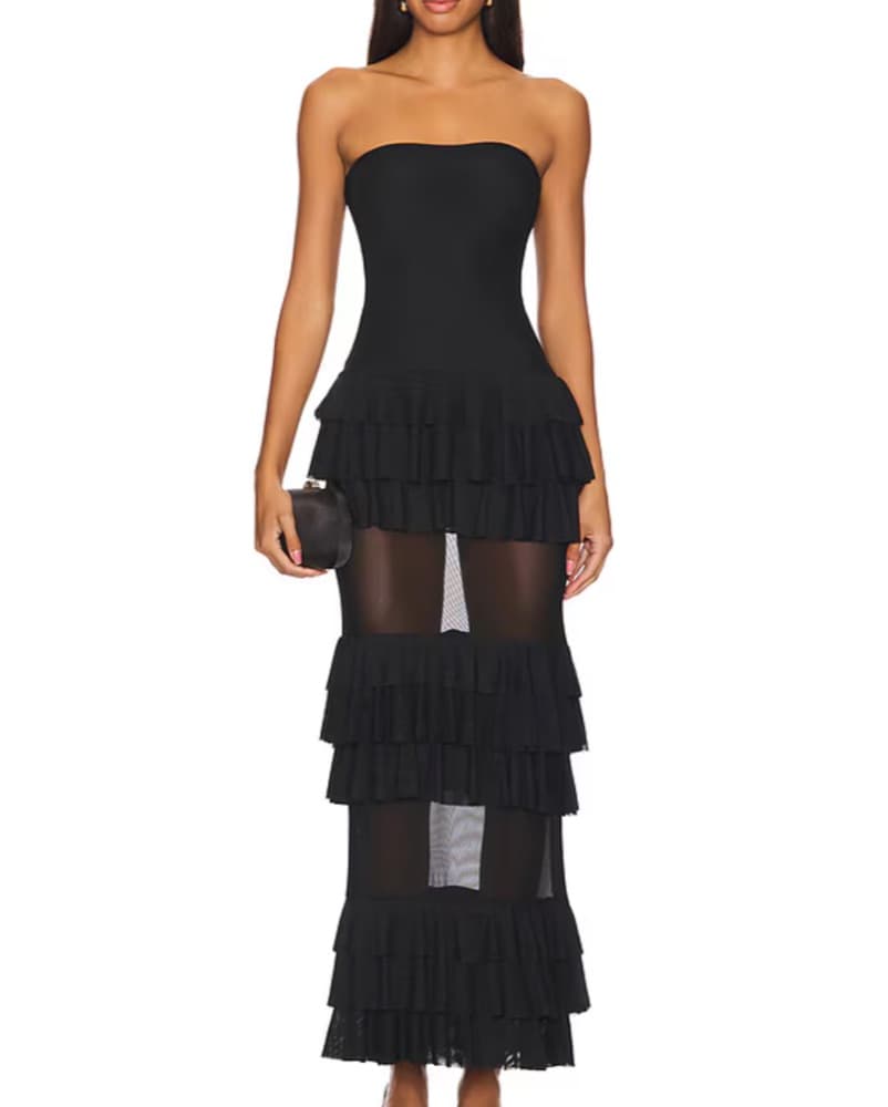 Lorenza Maxi Dress in Black superdown - Image 1