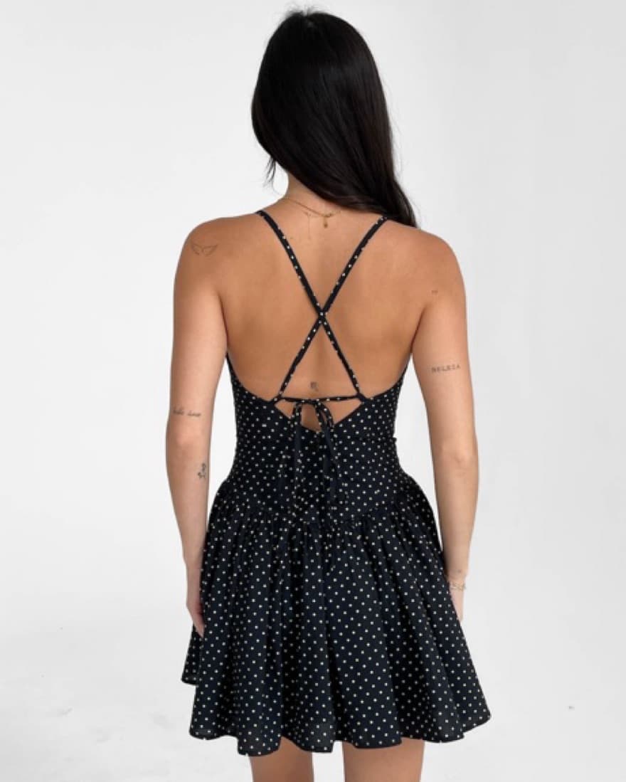 Polka Dot Baby Doll Dress - Image 3