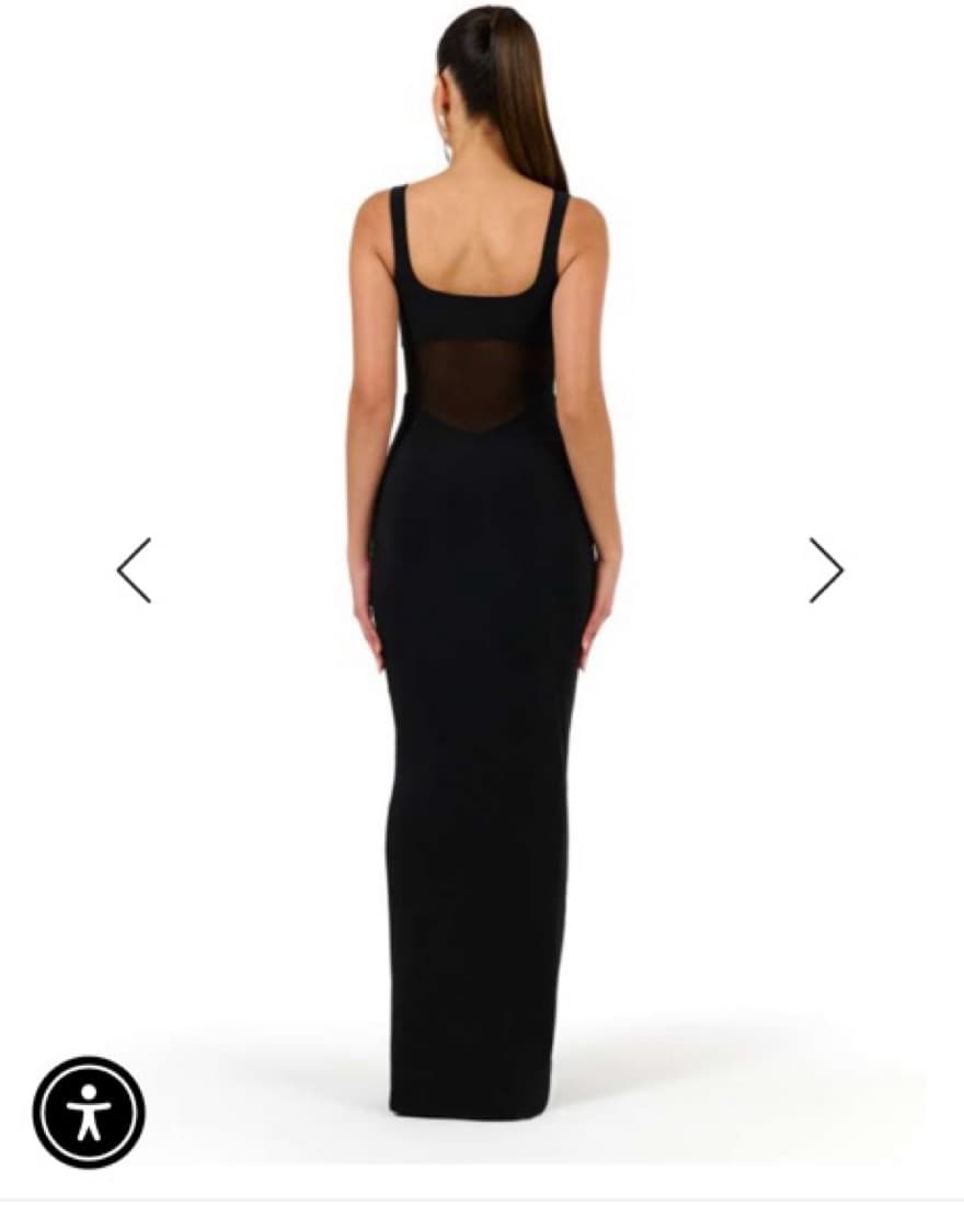 Black Mesh Dress  - Image 3