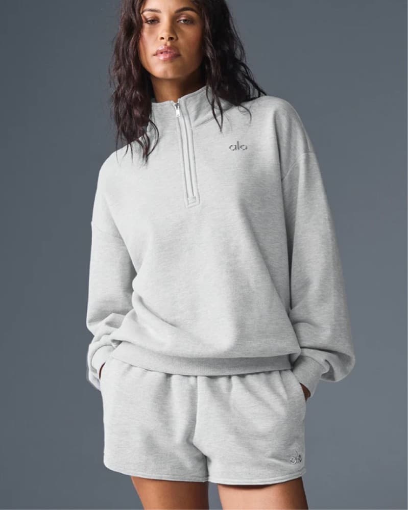 Alo Grey Qaurter Zip  - Image 2