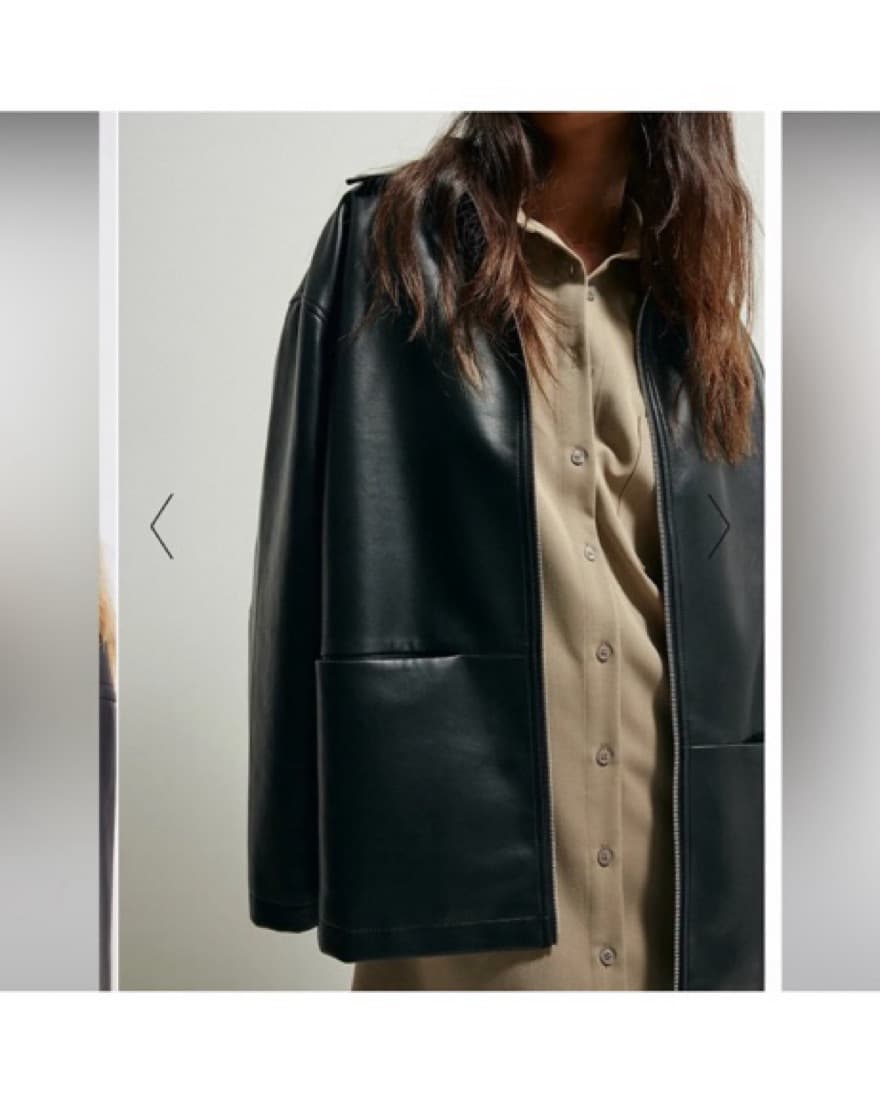 NA-KD NAKD vintage Look Leather Jacket - Image 5