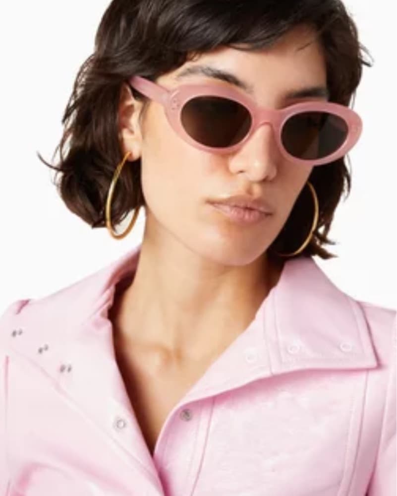 Celine Sunglasses Pink Oval Bold Fun - Image 1