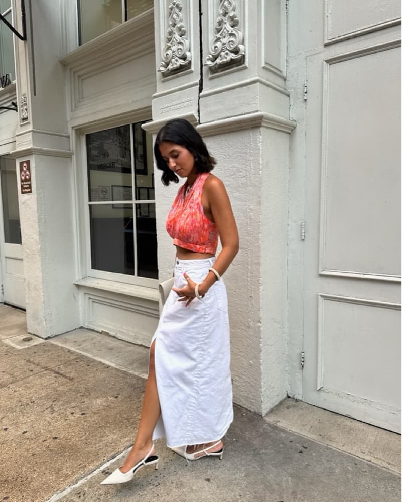 Orange Indian Halter Top - Image 3