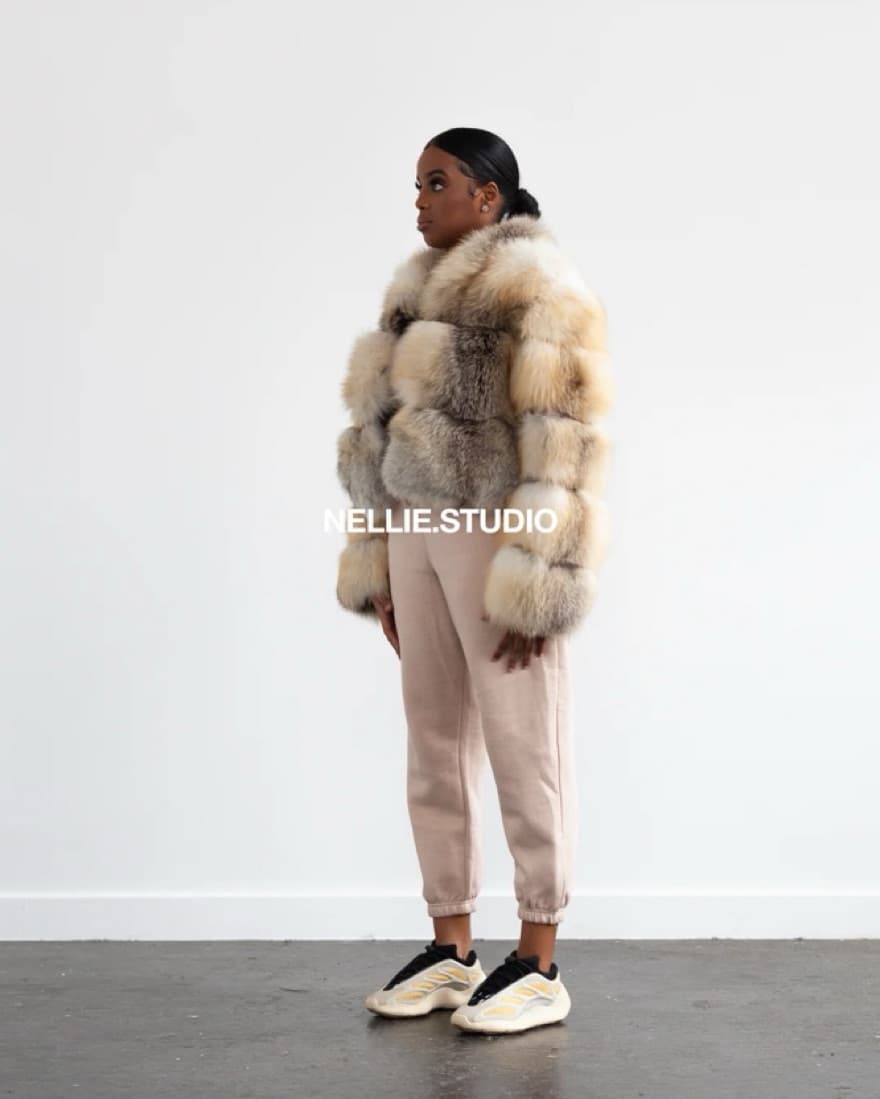Golden Island Real Fox Fur Coat (XS-S) - Image 3