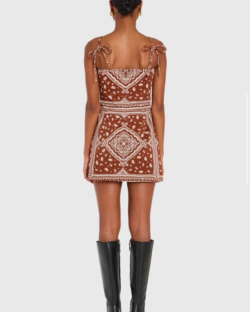 Amanda Uprichard Bandana Skort Romper  - Image 3
