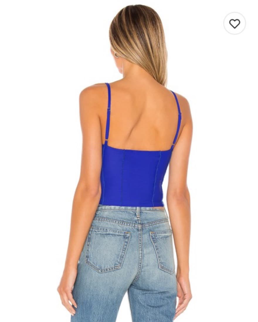 Superdown Blue Crop Top - Image 2