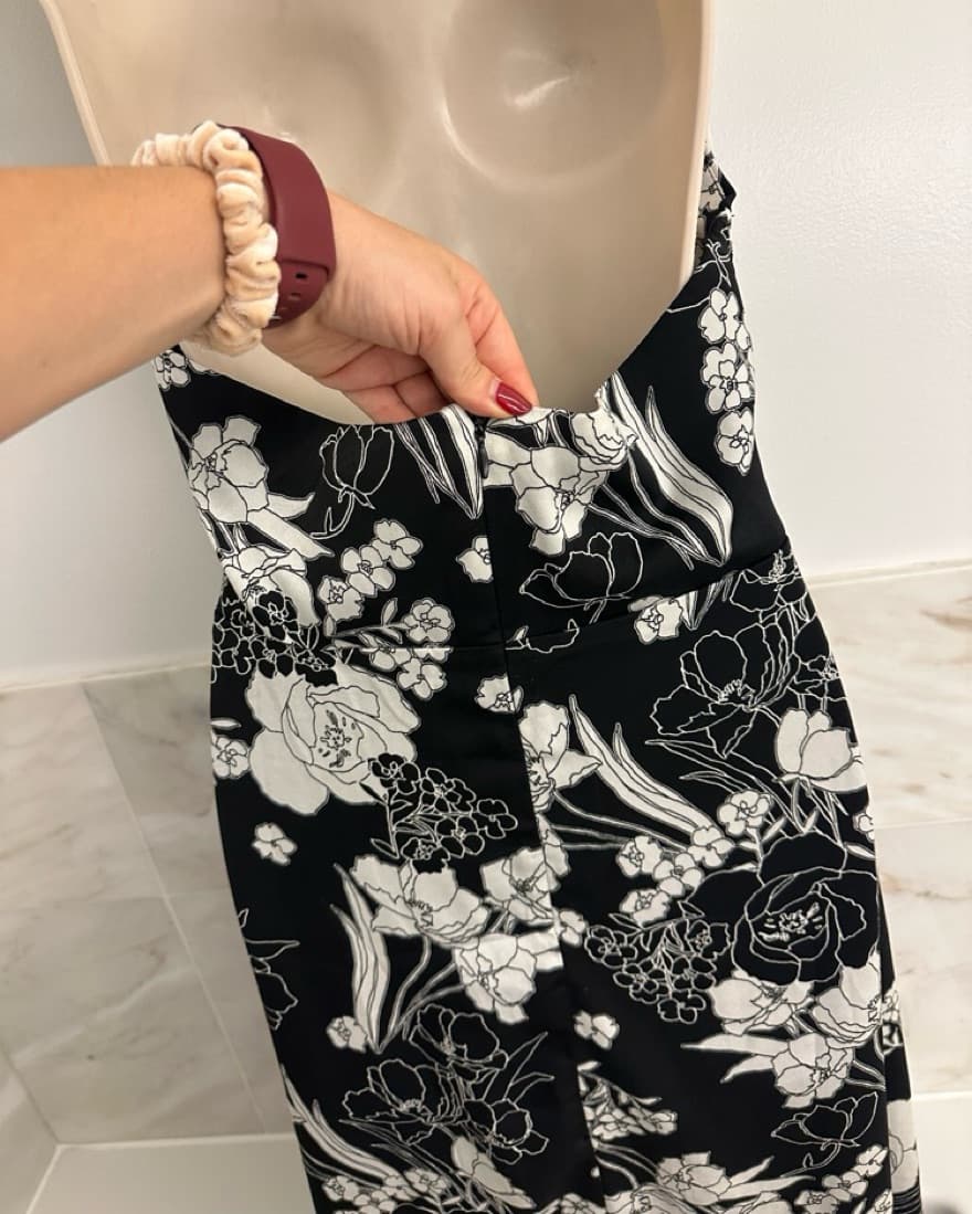 Lulus Floral Satin Halter Dress - Image 3