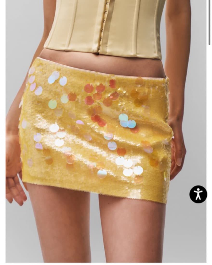 Danielle Guizo Paillette Skirt - Image 1