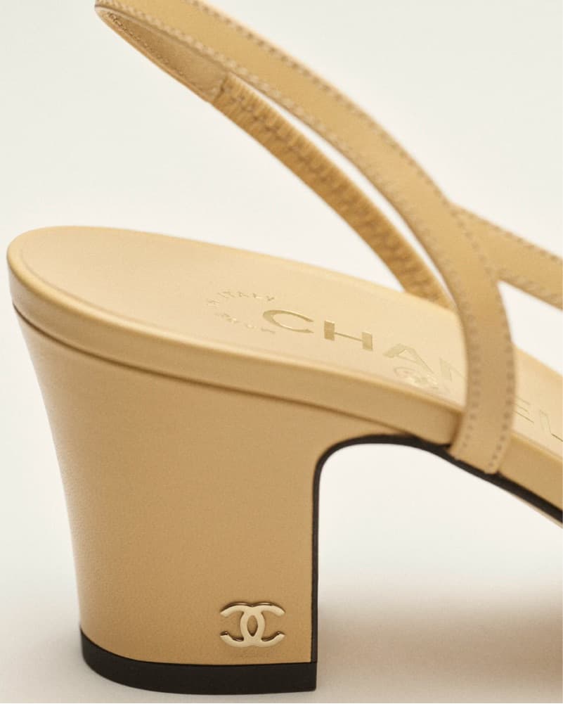 Chanel Grosgrain Slingback Heels - Image 6