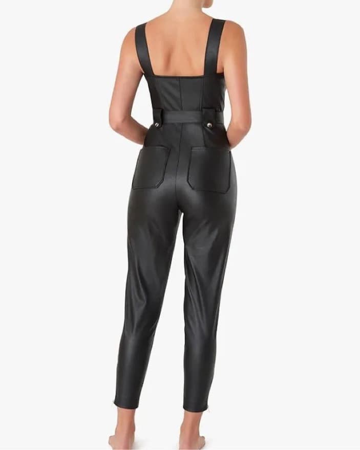 WeWoreWhat Vegan Leather Overalls - Image 3
