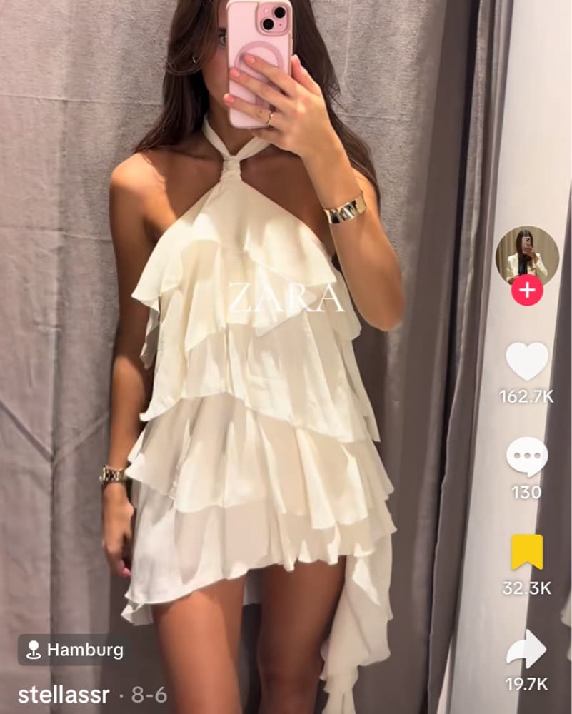 Zara ruffle dress - Image 1