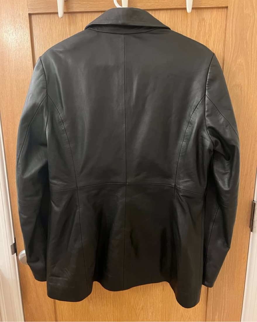 Reformation Veda Bowery Leather Blazer - Image 5