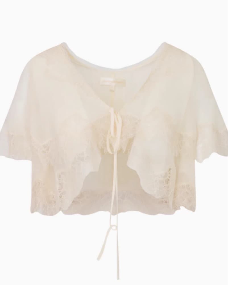 LoveShackFancy Thessia Silk Top - Image 5