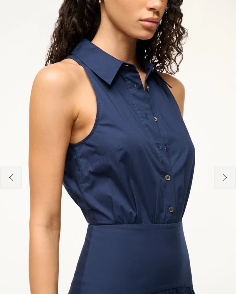 Staud Navy Blue Long Dress - Image 2