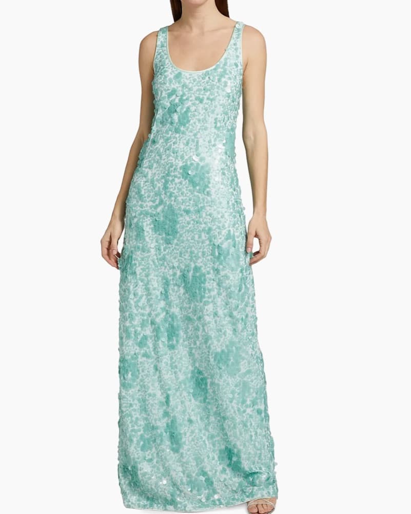 SIMKHAI Sea foam Bex embellished Maxi - Image 3