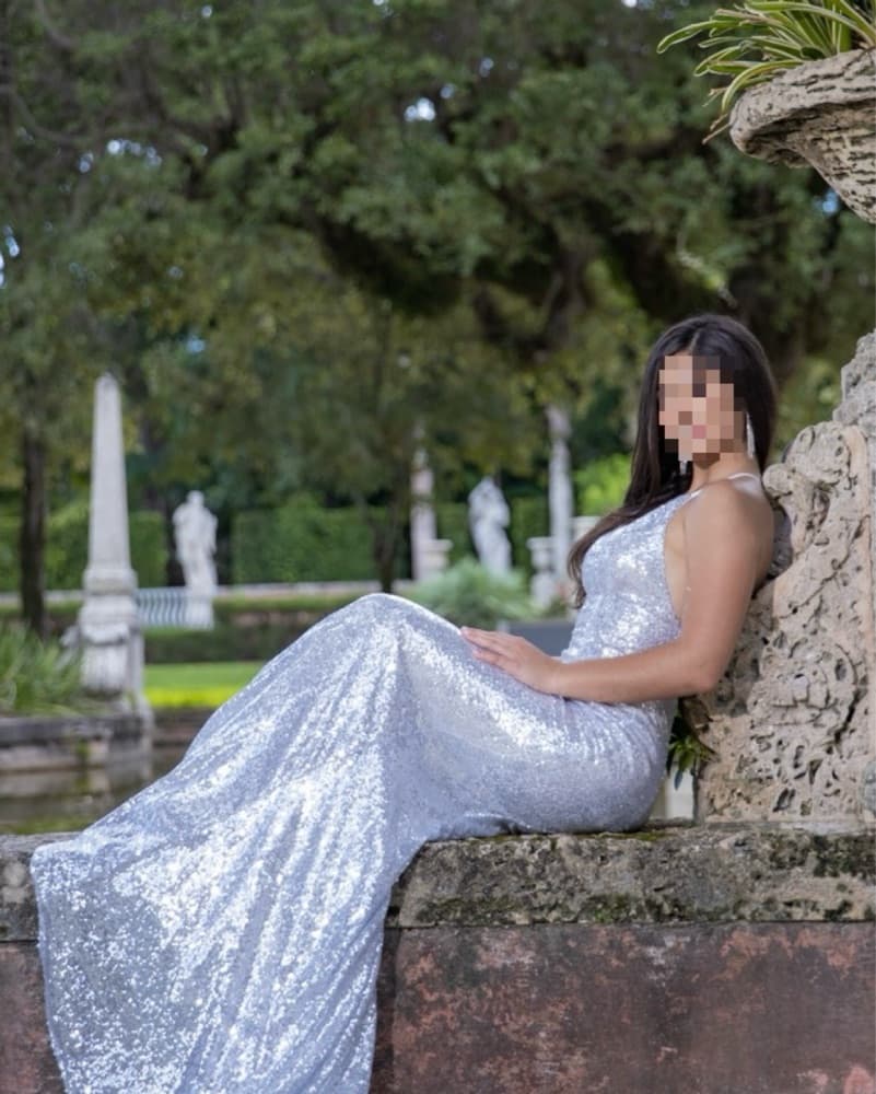 Shimmering Sequin Mermaid Gown - Image 4