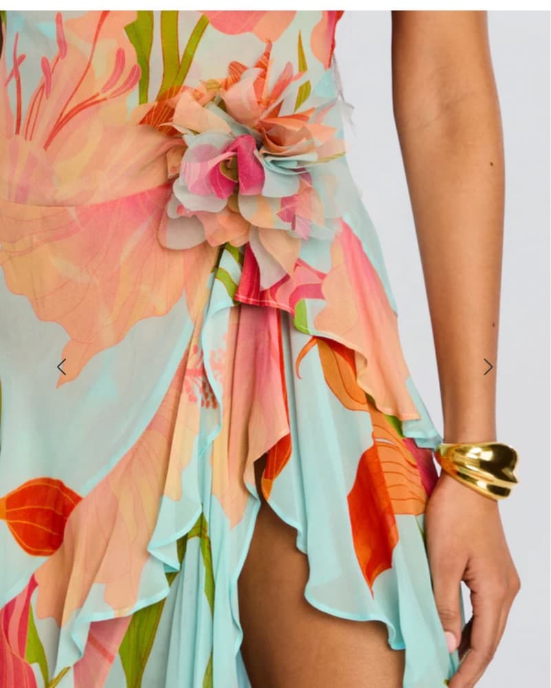 Vibrant Floral Maxi Dress - Image 2