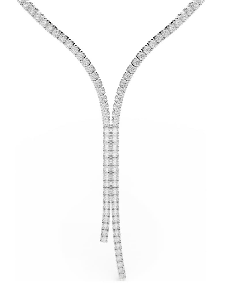 Sparkling Swarovski Matrix Y Necklace - Image 2