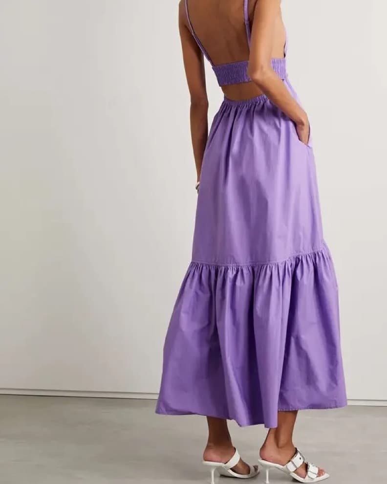 ALC Rhodes Cotton Midi Dress - Image 3