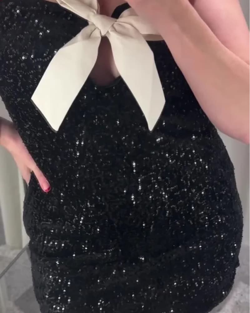Dazzling Sequin Mini Dress - Image 2