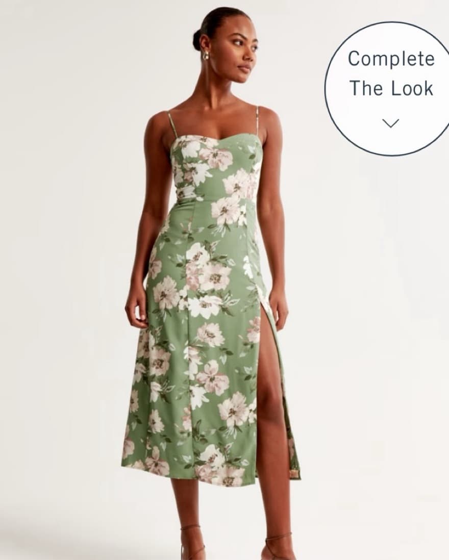 Petite Floral Midi Dress - Image 1