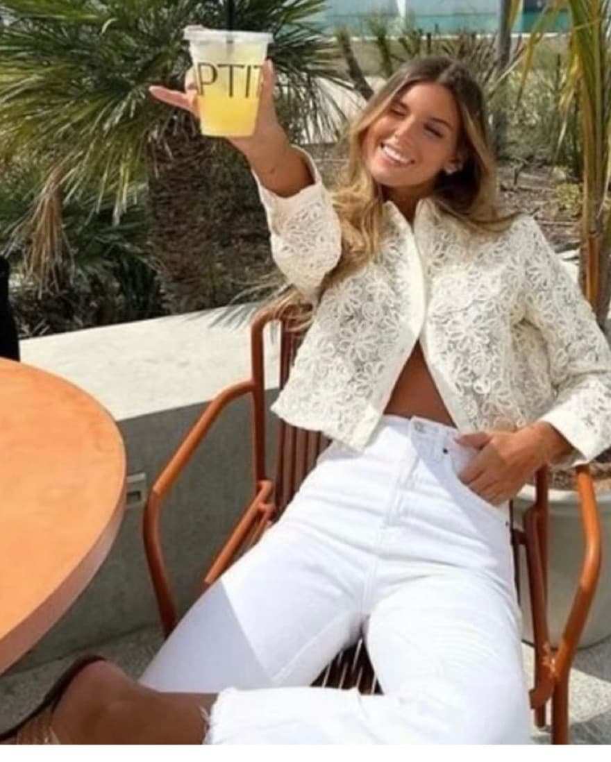 Lace Beaded Top  - Image 1