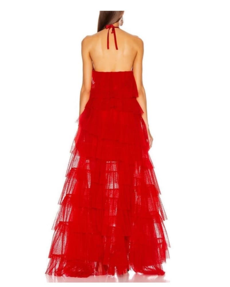 Alexis Justina Tiered Tulle Halterneck G - Image 5