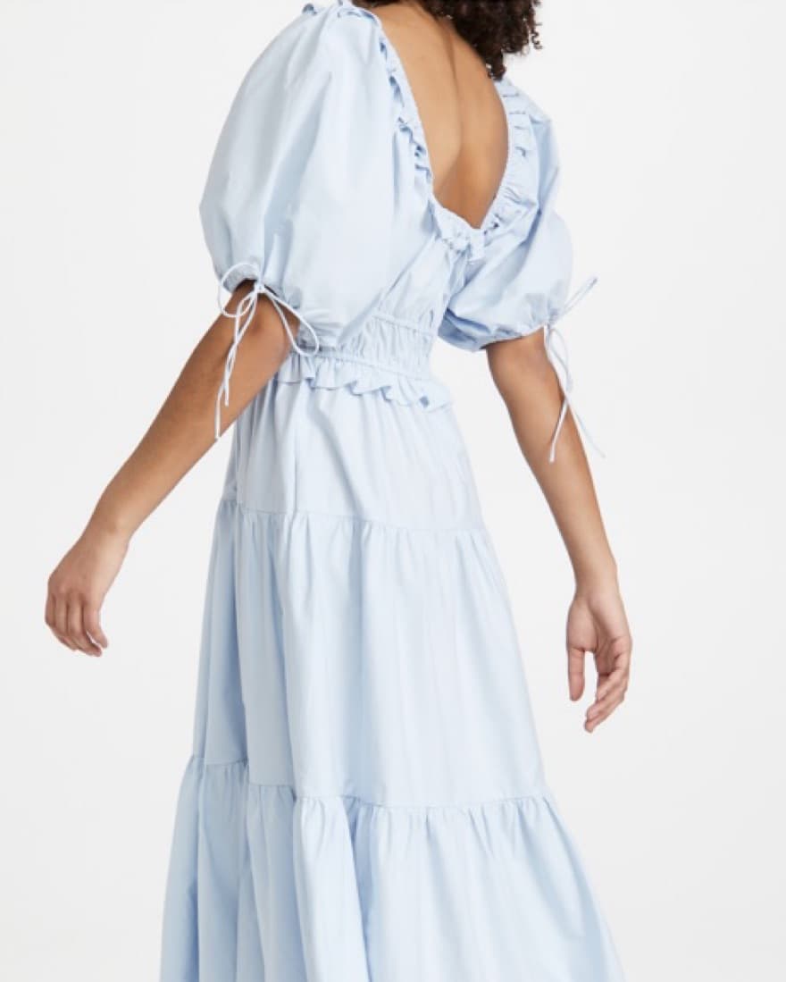 En Saison Poplin Tiered Midi Dress - Image 3
