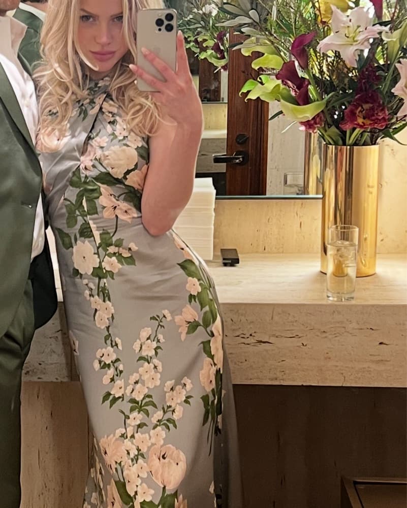 Reformation Veria Silk Wedding Guest  - Image 3