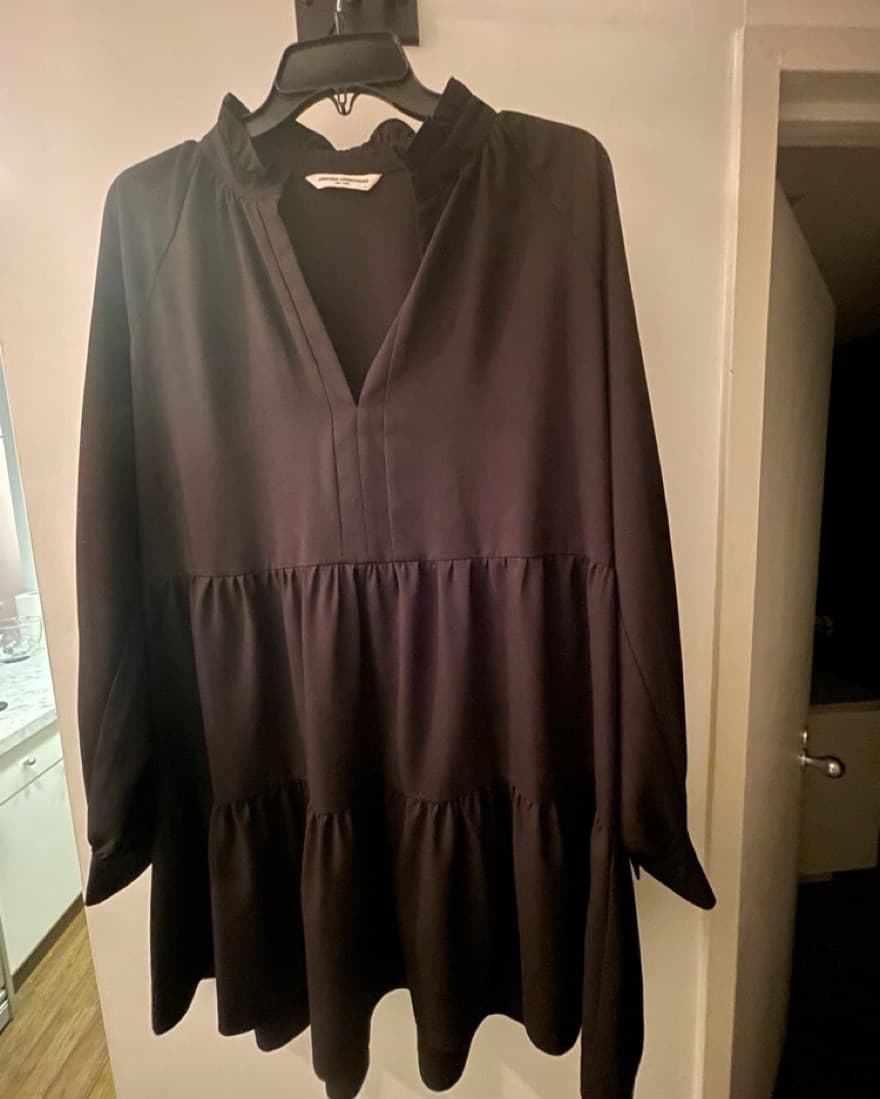Amanda Uprichard Tiered Black Dress - Image 1