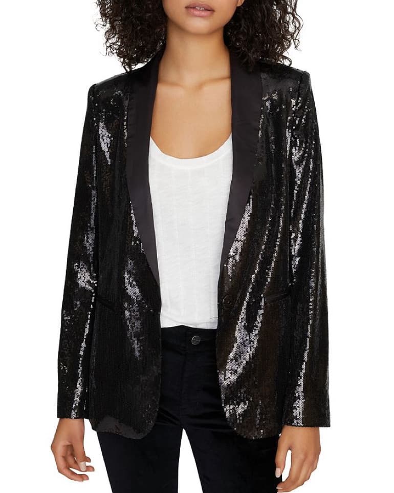Black Sanctuary Sequin Blazer - Image 2