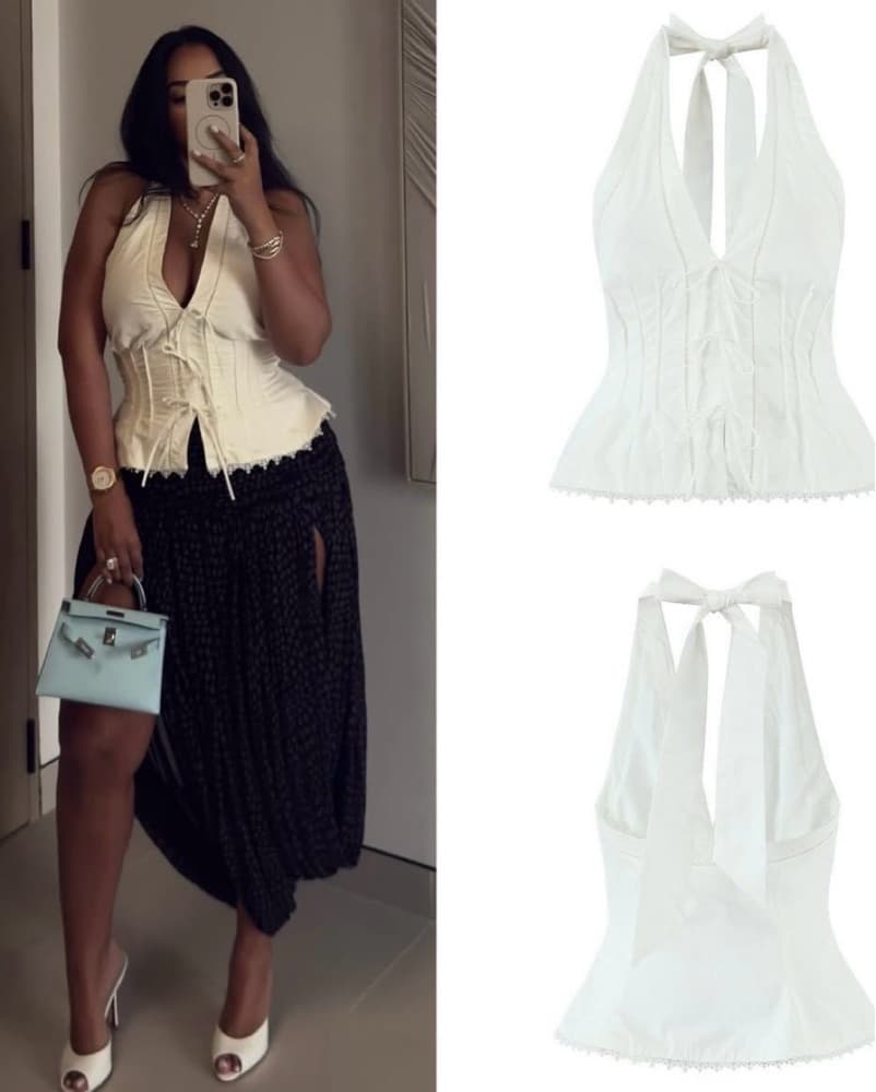 House Of Cb Elana Halter Top  - Image 2