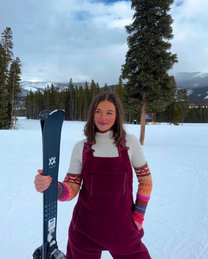 free people snow / ski bibs - Image 1