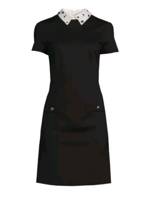 Karl Lagerfeld Studded Collar Mini Dress - Image 5