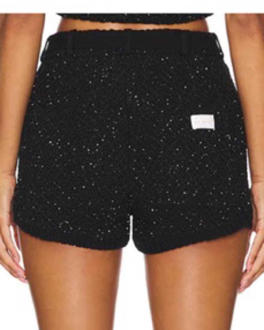 Grace Sequined Short In Black - Image 4