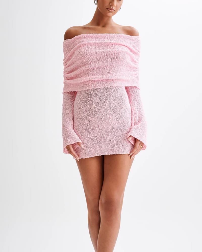 Meshki Marisol Dress In Baby Pink - Image 2