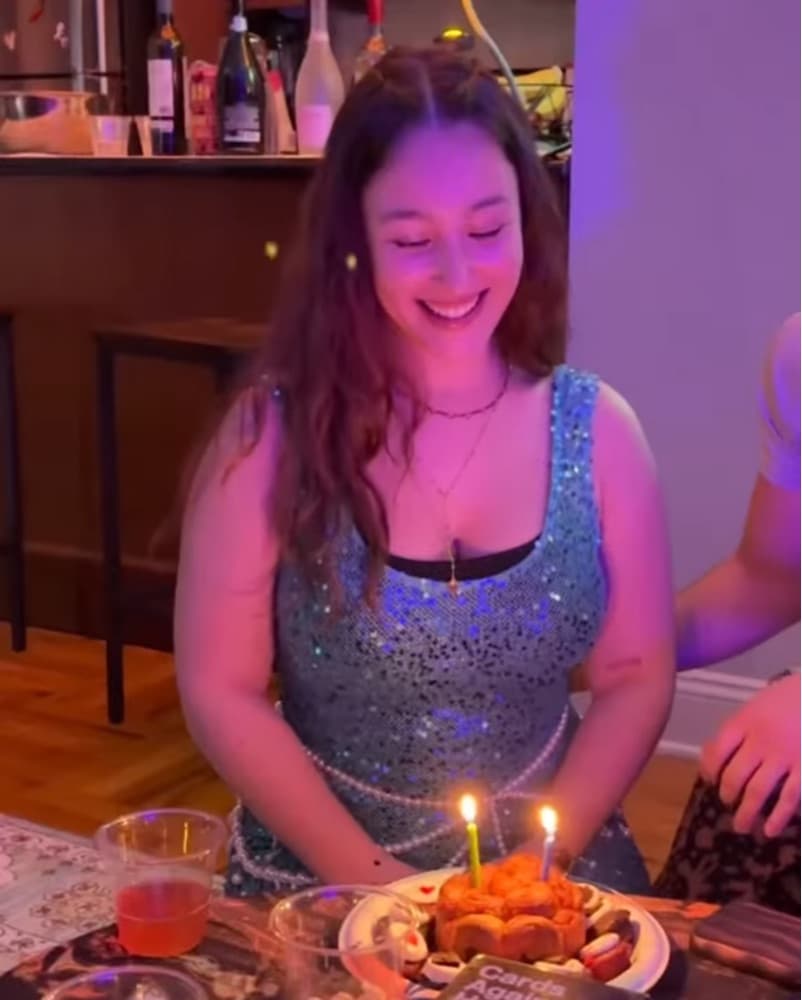 Blue Sequin Peppermayo Dress - Image 3