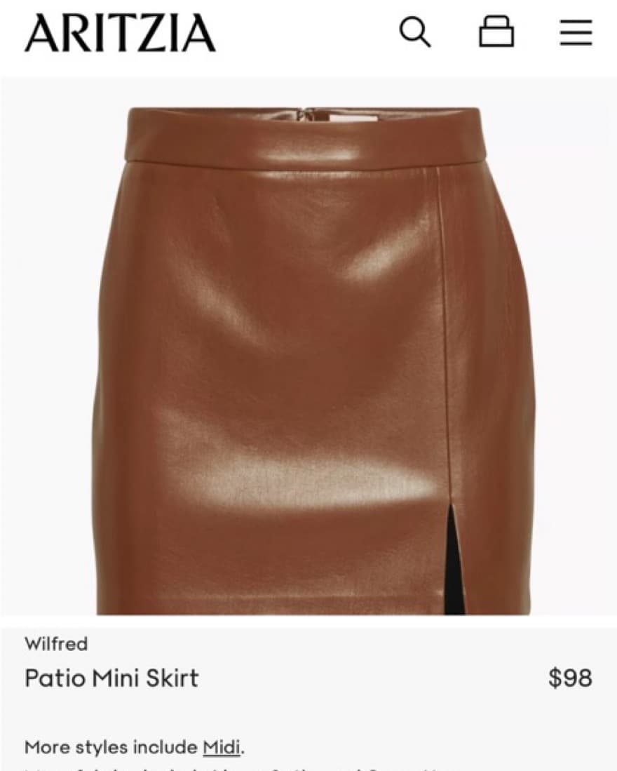Aritzia Wilfred Patio Mini Skirt - Image 1