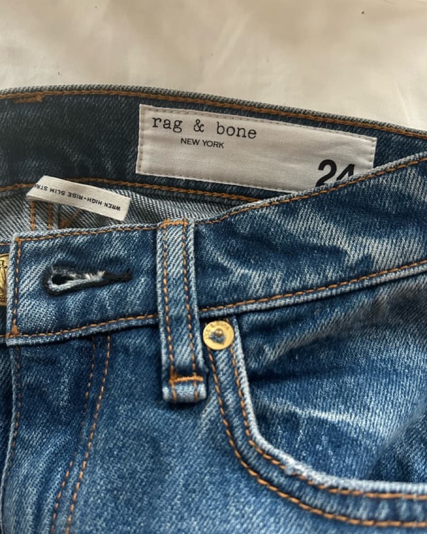 rag & bone / ankle Straight / Huntly - Image 4