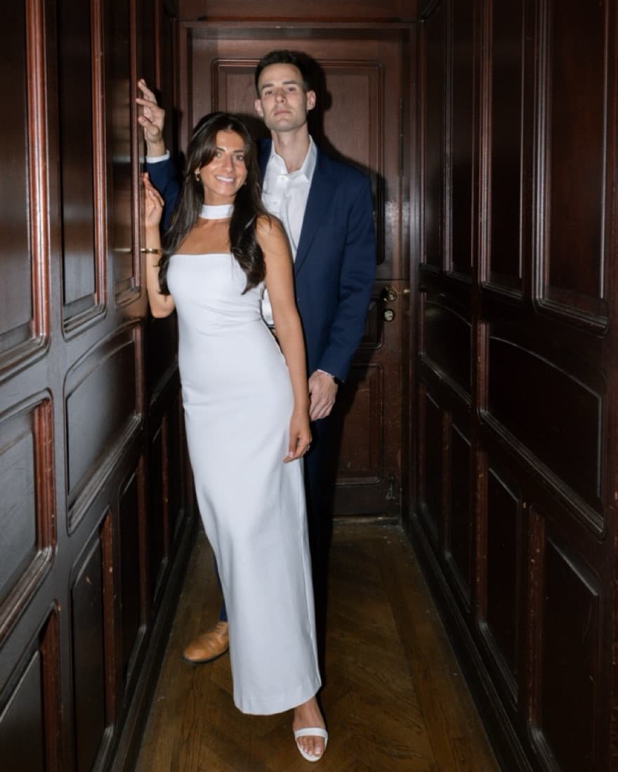 HELSA Stephanie White Column Dress - Image 3