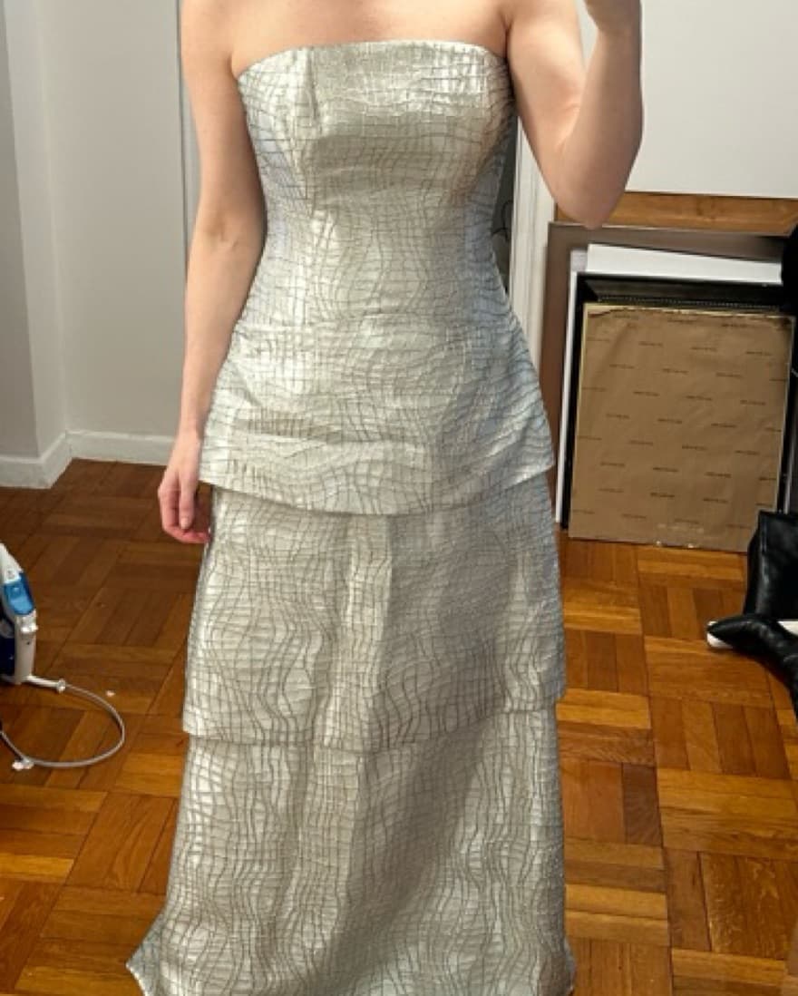 Rene Ruiz Silver Gown - Image 3