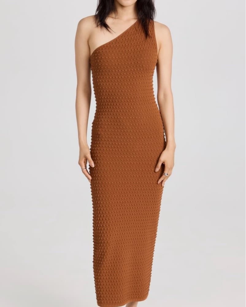 Helmut Lang One Shoulder Midi Dress - Image 2